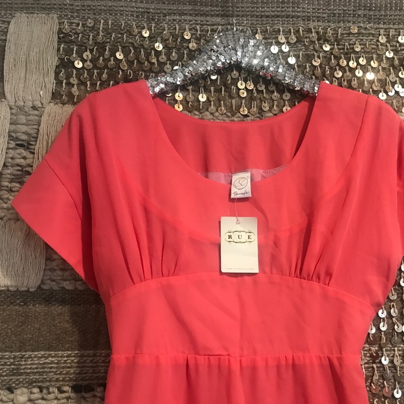 NWT Yana K silk babydoll dress pink XS (USA made!) - Picture 2 of 8